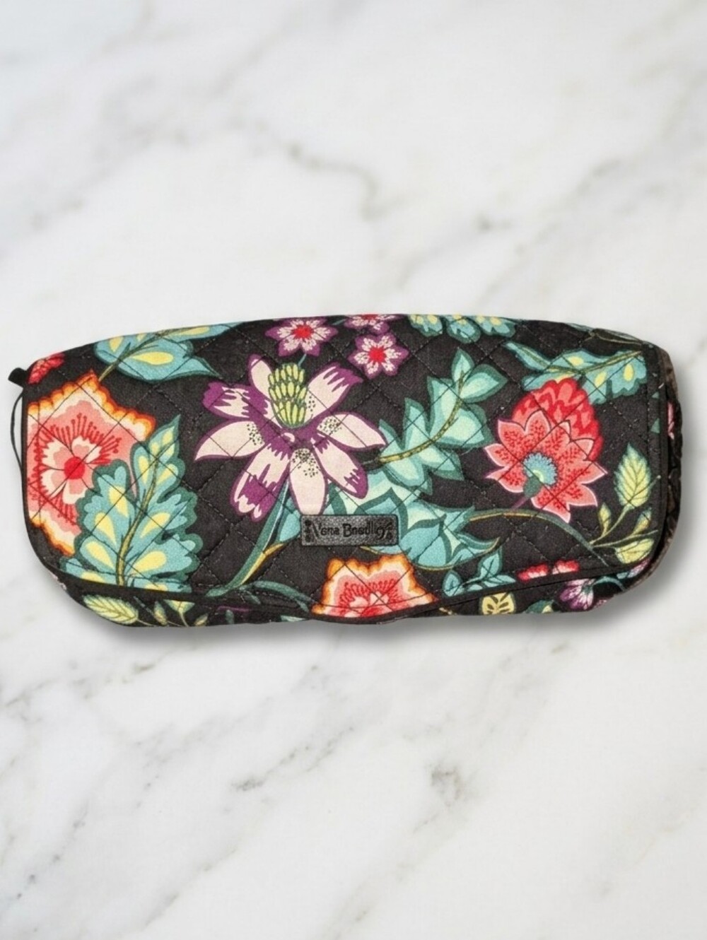 Vera Bradley Vines Floral NWOT Quilted Small Cosmetic Bag